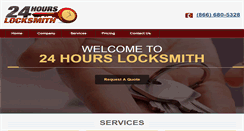 Desktop Screenshot of 24hours-locksmiths.com